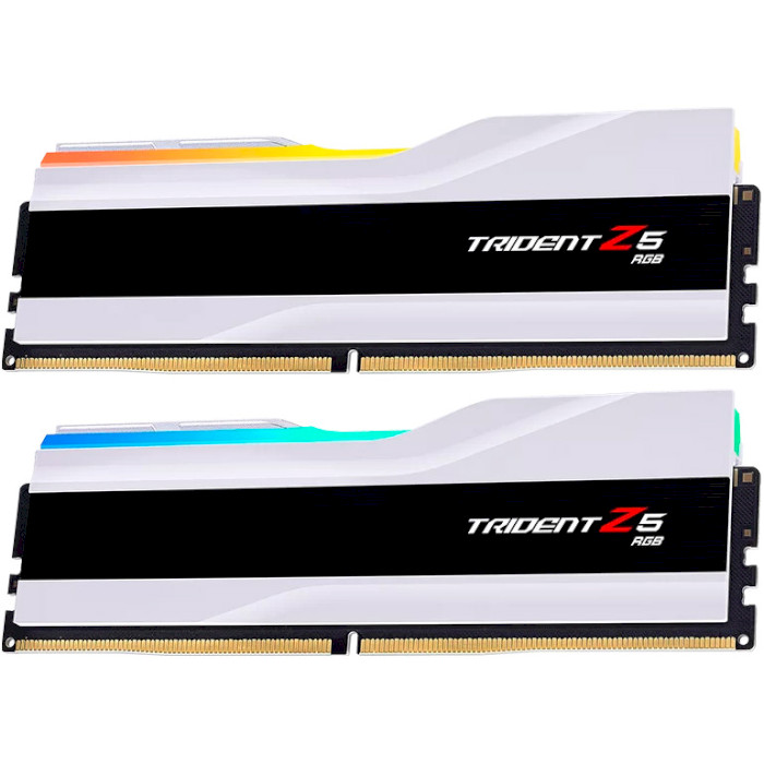 Модуль пам'яті G.SKILL Trident Z5 RGB Matte White DDR5 6000MHz 64GB Kit 2x32GB (F5-6000J3040G32GX2-TZ5RW)