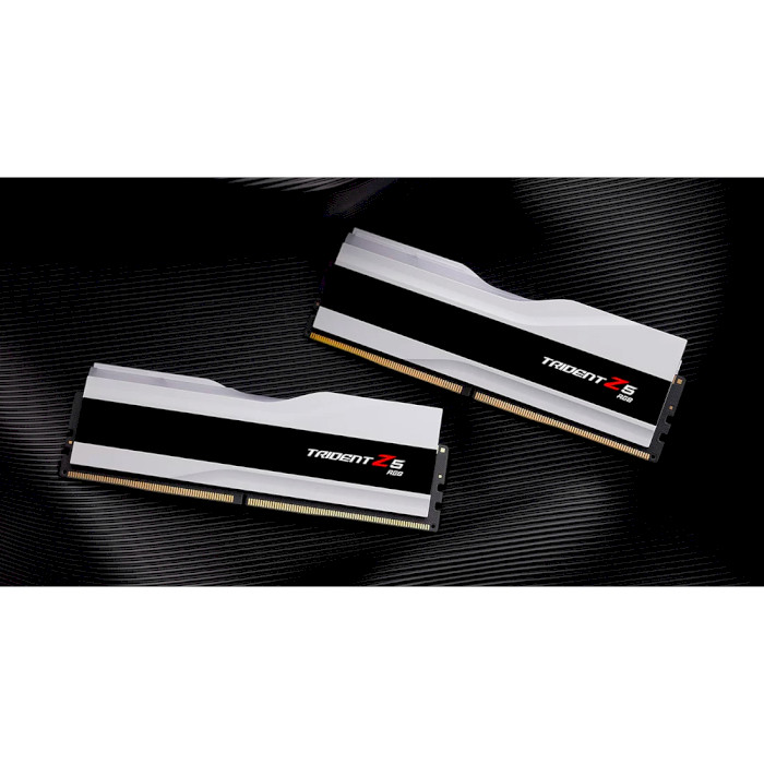 Модуль памяти G.SKILL Trident Z5 RGB Matte White DDR5 6400MHz 32GB Kit 2x16GB (F5-6400J3239G16GX2-TZ5RW)
