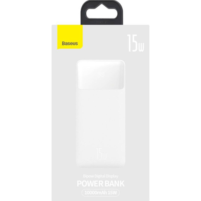 Повербанк BASEUS Bipow Digital Display Power Bank 15W 10000mAh White (PPBD050002)