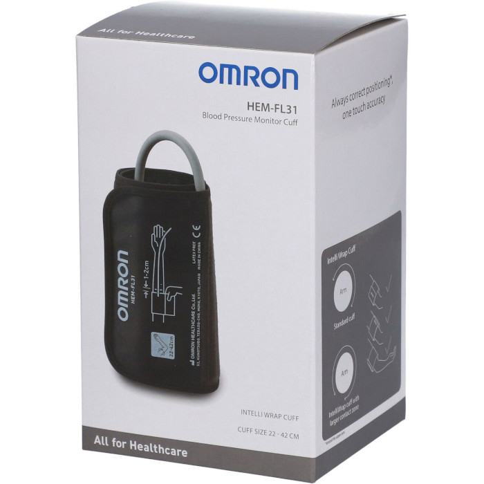 Манжета для тонометра OMRON Intelli Wrap Cuff 22-42см (HEM-FL31-E)