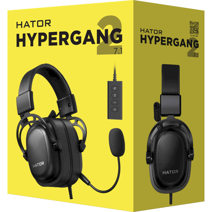 Навушники геймерскі HATOR Hypergang 2 USB 7.1 (HTA-940)