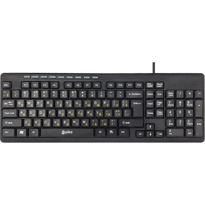 Клавіатура PIKO KB-108 Black