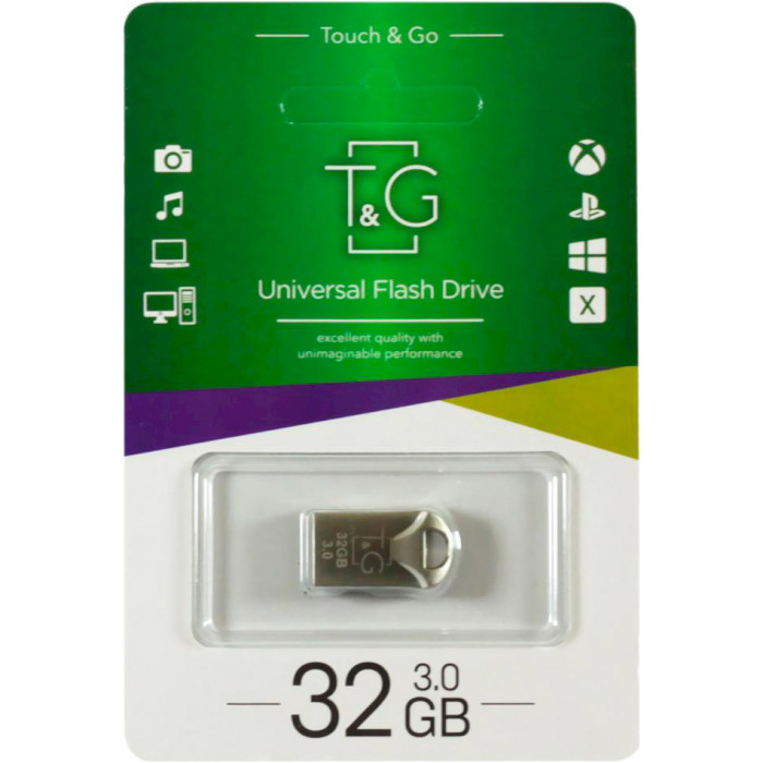 Флэшка T&G 106 Metal Series USB3.0 32GB Silver (TG106-32G3)