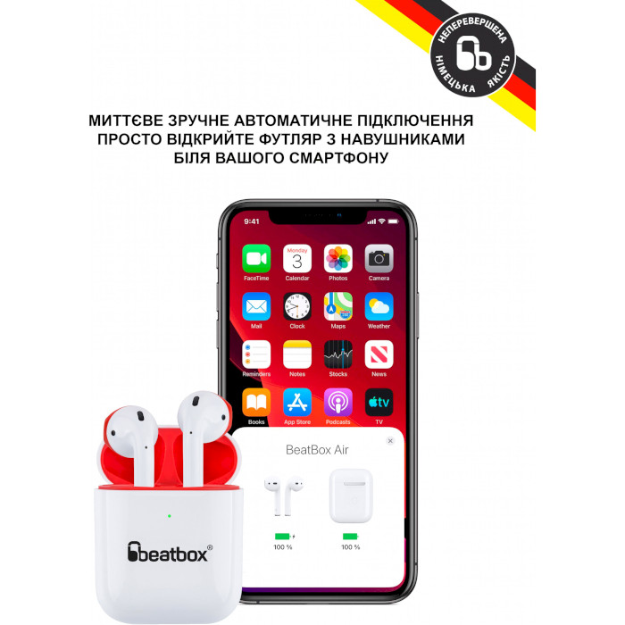 Навушники BEATBOX Pods Air 2 White-Red
