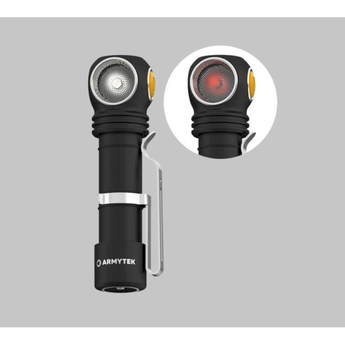 Ліхтар мультифункціональний ARMYTEK Wizard C2 WR Magnet USB Red & White Light (F06901C)