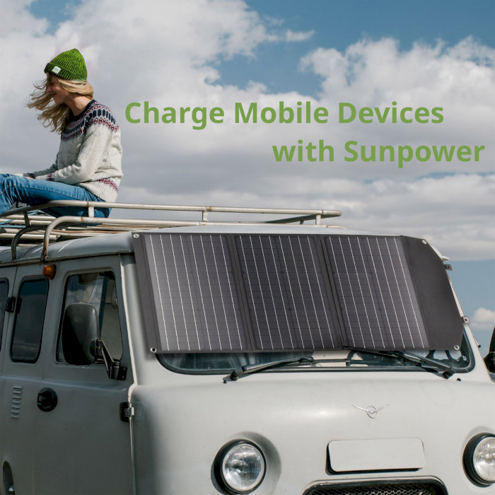 Портативна сонячна панель BRESSER Mobile Solar Charger 120W (930152)