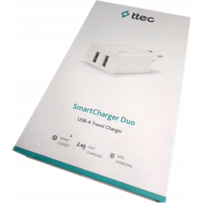 Зарядний пристрій TTEC SmartCharger Duo White (2SCS21B)