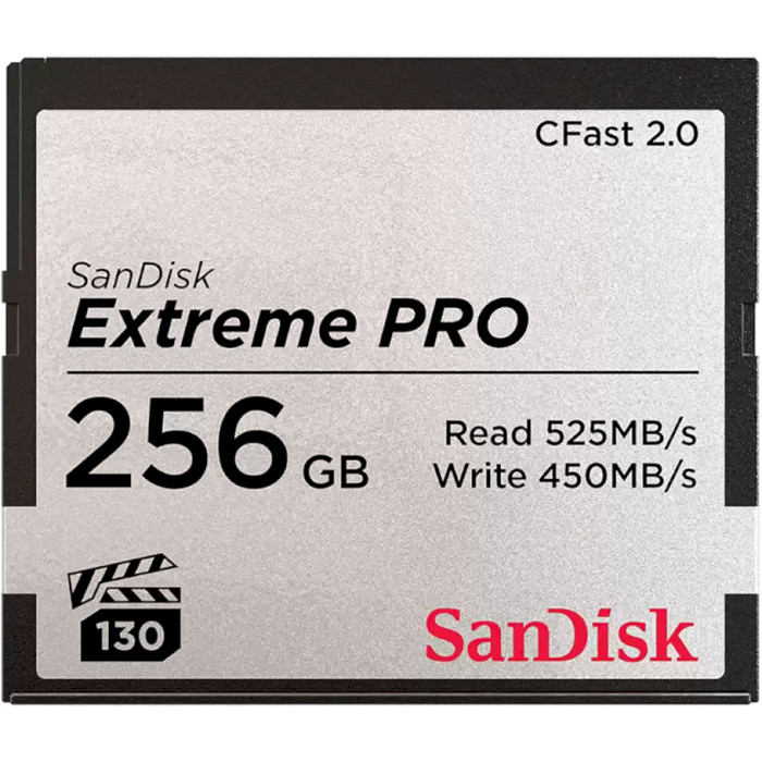 Карта пам'яті SANDISK CFast 2.0 Extreme Pro 256GB VPG-130 (SDCFSP-256G-G46D)