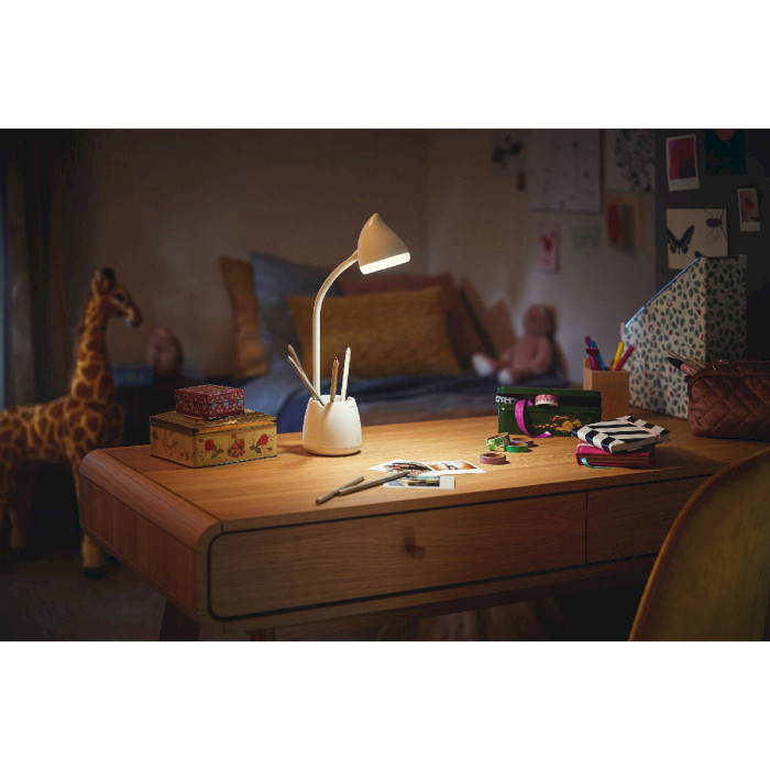 Лампа настільна PHILIPS LED Desk Light Hat White (929003241007)