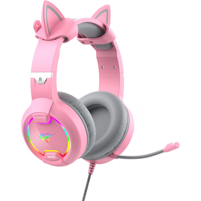 Навушники геймерскі HAVIT HV-H2233d Cat Pink