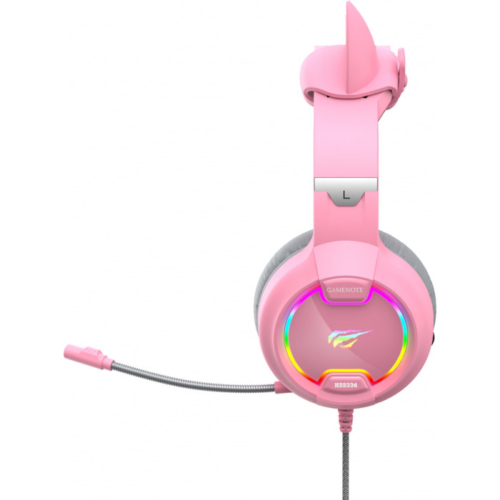 Навушники геймерскі HAVIT HV-H2233d Cat Pink
