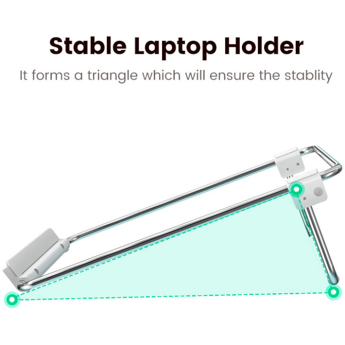 Підставка для ноутбука UGREEN LP230 Foldable Desktop Laptop Stand Silver (80348)