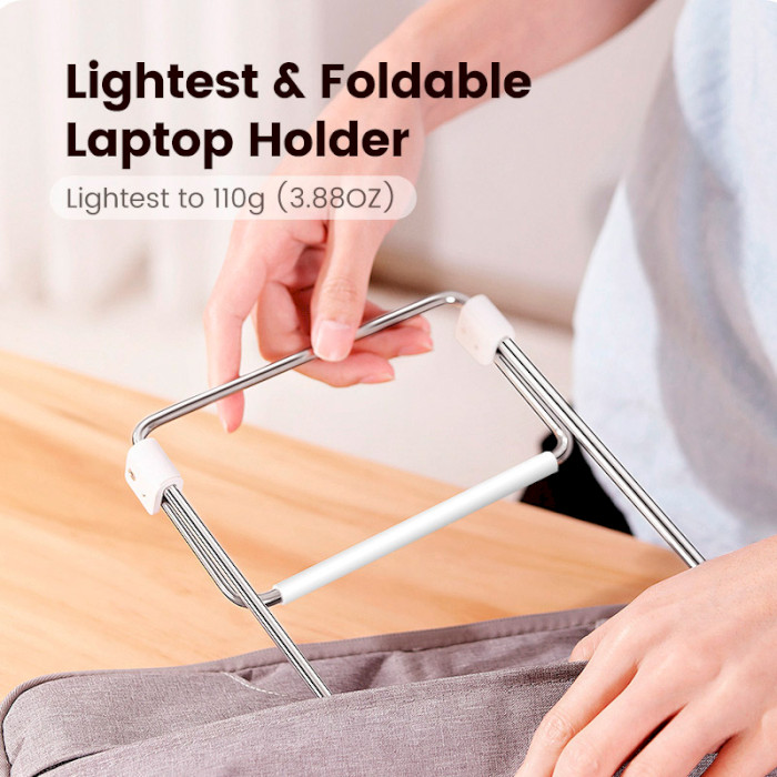 Підставка для ноутбука UGREEN LP230 Foldable Desktop Laptop Stand Silver (80348)