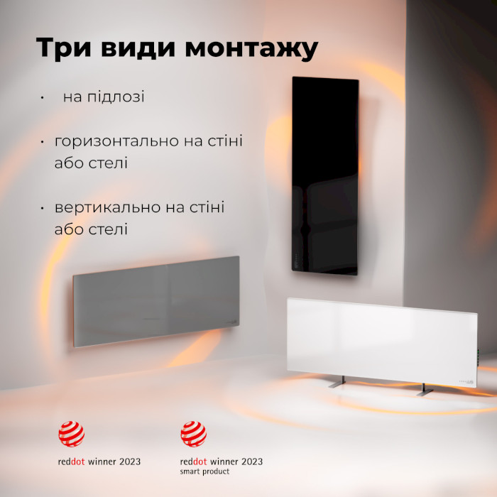 Інфрачервоний конвектор AENO Premium Eco Smart Heater White, 700 Вт (AGH0003S)