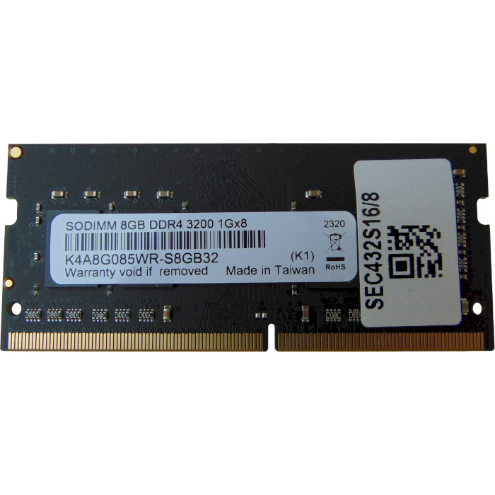 Модуль пам'яті SAMSUNG SO-DIMM DDR4 3200MHz 8GB (SEC432S16/8)