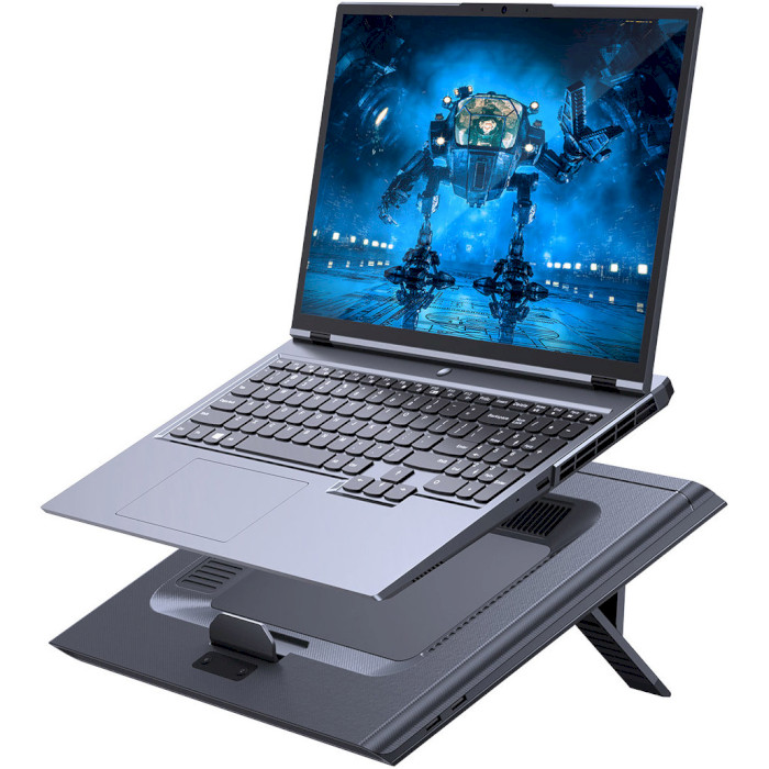 Підставка для ноутбука BASEUS ThermoCool Heat-Dissipating Laptop Stand (Turbo Fan Version) Gray (LUWK000013)