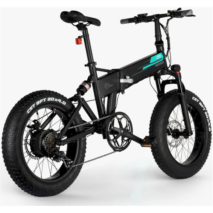 Горный электровелосипед FIIDO M1 Pro Fat Tire 20" Black (500W)