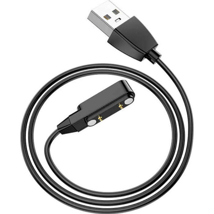 Зарядный кабель HOCO Y2 Pro Smart Watch Charging Cable USB-A 0.6м Black