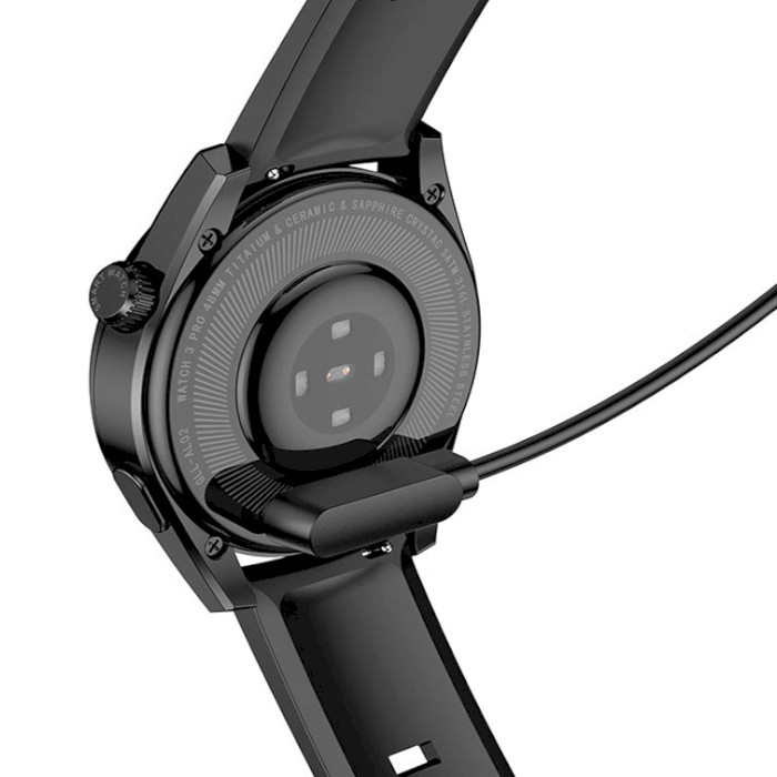Зарядный кабель HOCO Y9 Sport Smart Watch Charging Cable USB-A 0.6м White