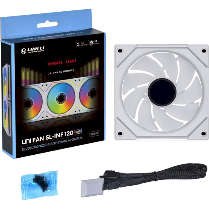 Вентилятор LIAN LI Uni Fan SL-Infinity 120 Reverse Blade White (G99.12RSLIN1W.00)