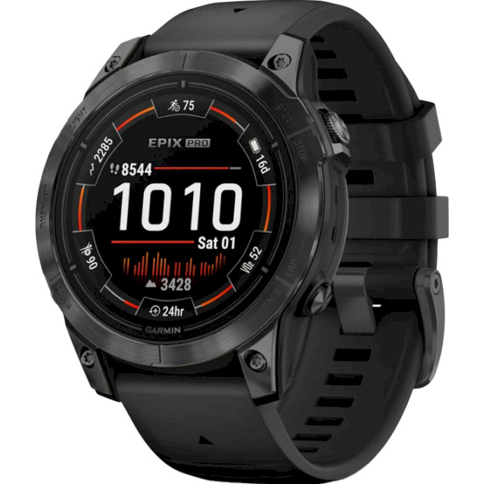 Смарт-часы GARMIN Epix Pro Gen. 2 47mm Slate Gray with Black Band (010-02803-01)