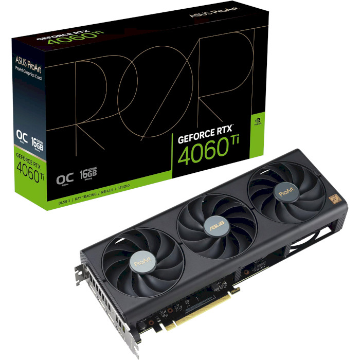 Видеокарта ASUS ProArt GeForce RTX 4060 Ti OC Edition 16GB GDDR6 (90YV0JH2-M0NA00)