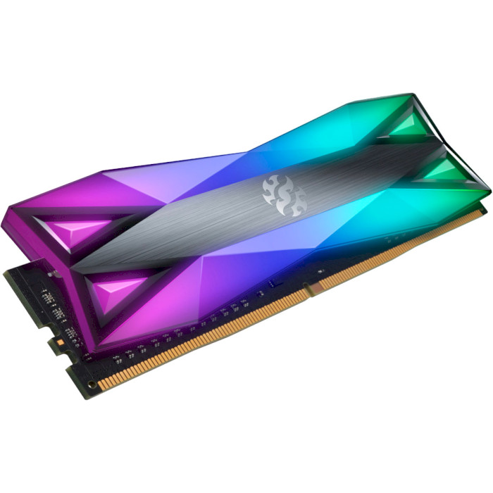 Модуль пам'яті ADATA XPG Spectrix D60G RGB Tungsten Gray DDR4 3600MHz 32GB Kit 2x16GB (AX4U360016G18I-DT60)