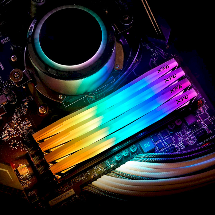 Модуль памяти ADATA XPG Spectrix D60G RGB Tungsten Gray DDR4 3600MHz 32GB Kit 2x16GB (AX4U360016G18I-DT60)