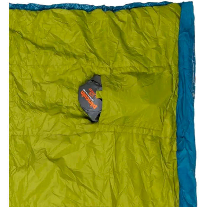 Спальник-ковдра PINGUIN Lite Blanket 190 +10°C Petrol Right (229462)
