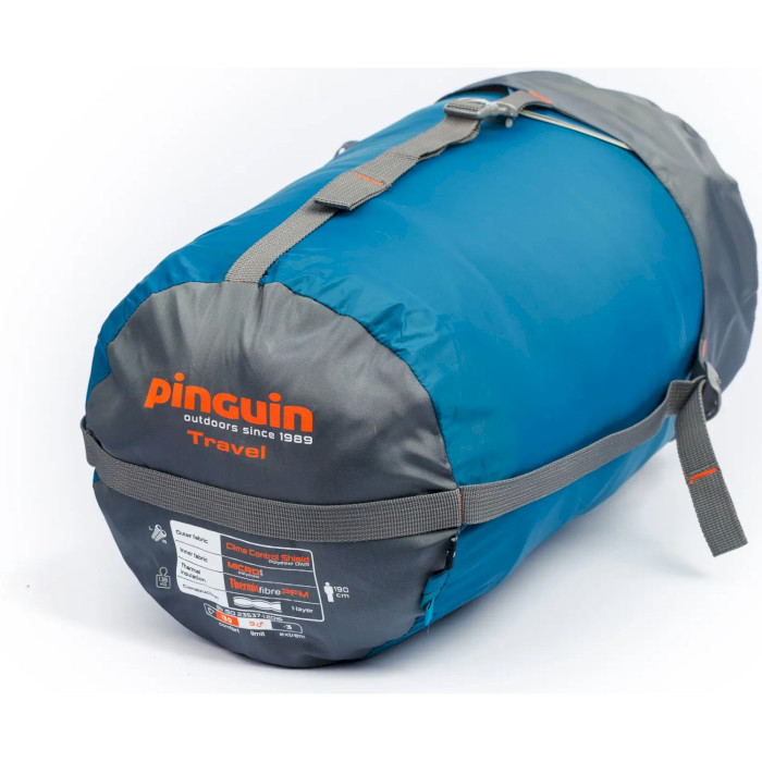 Спальный мешок PINGUIN Travel PFM 190 +8°C Petrol Right (241464)