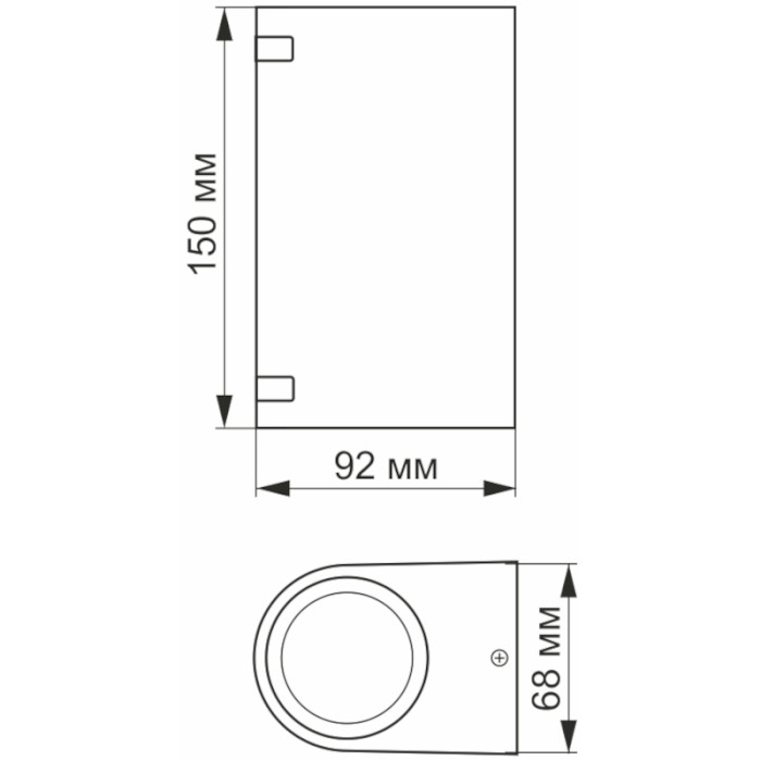 Фасадный светильник VIDEX VL-AR022B 100W