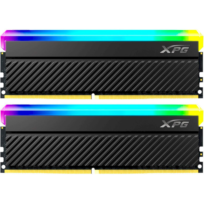Модуль памяти ADATA XPG Spectrix D45G RGB Black DDR4 3600MHz 32GB Kit 2x16GB (AX4U360016G18I-DCBKD45G)