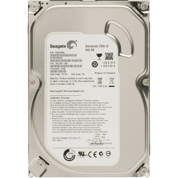 Жорсткий диск 3.5" SEAGATE Desktop 500GB SATA/16MB (ST500DM002)