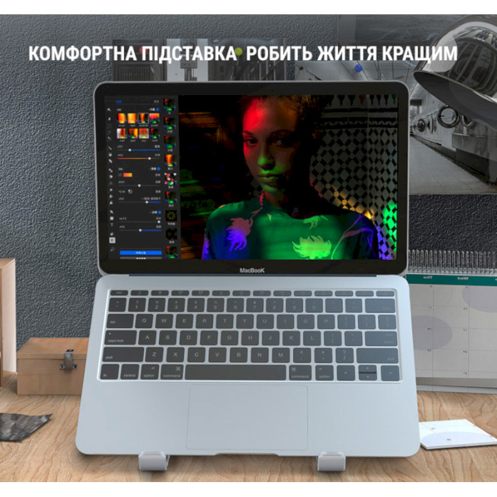 Підставка для ноутбука OFFICEPRO LS320G Gray