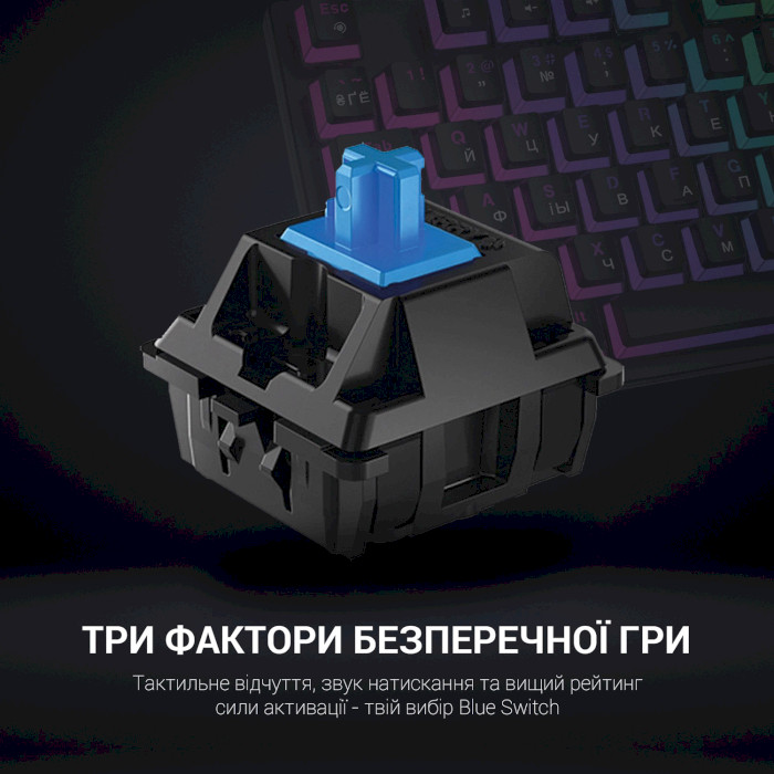 Клавіатура GAMEPRO MK80B Blue Switch