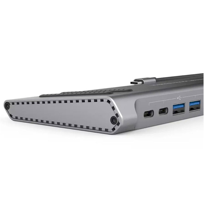 Док-станція для ноутбука XOKO AC-1400 14-in-1 USB-C to HDMI/VGA/1xUSB3.0/3xUSB2.0/2xUSB-C/1xUSB-C PD/RJ45/SD/MicroSD/AUX 3.5mm