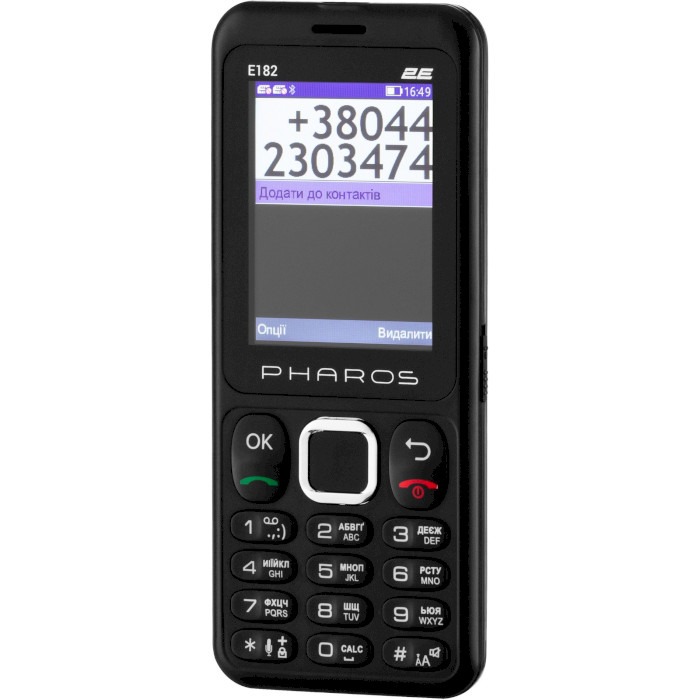 Мобільний телефон 2E E182 Pharos Black