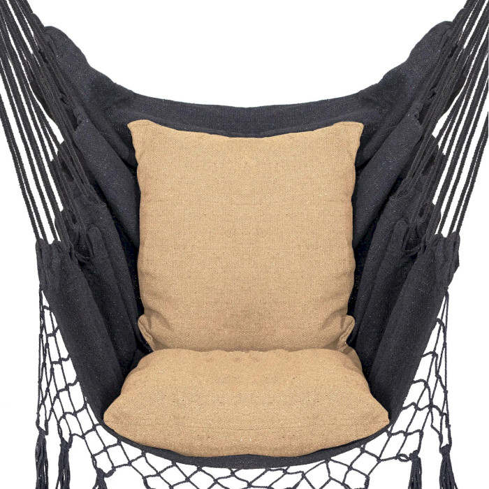 Крісло-гамак сидячий (бразильський) з подушками SPRINGOS HM043 130x100см