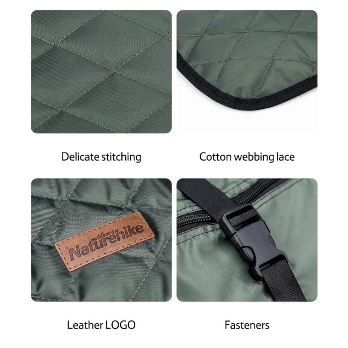 Туристичний килимок NATUREHIKE Cotton Wool Moisture-Proof Mat S Moss Green (NH20FCD11-S)