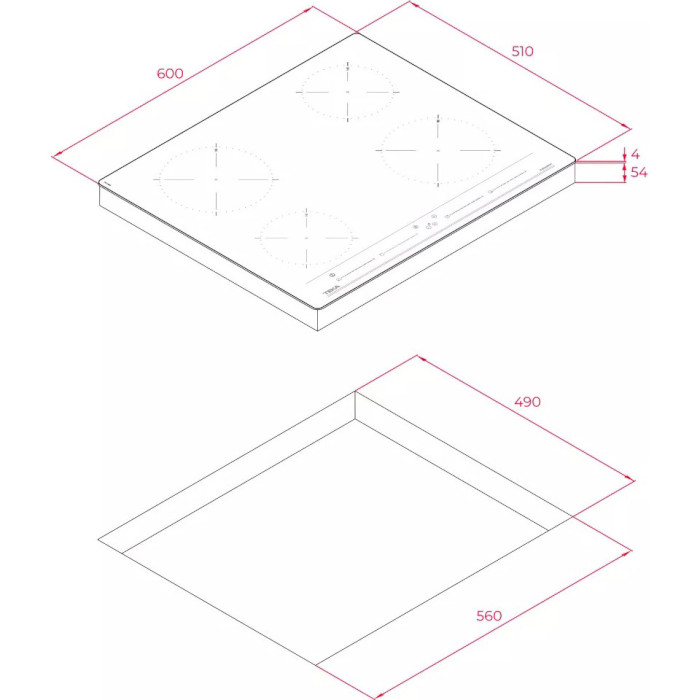 Варочная поверхность индукционная TEKA IZC 64010 BK MSS (112520015)