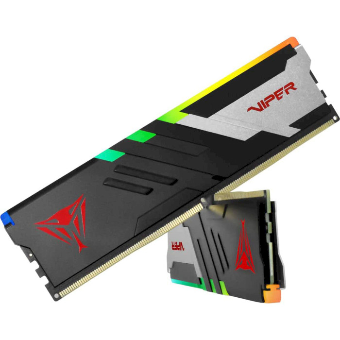 Модуль пам'яті PATRIOT Viper Venom RGB DDR5 6400MHz 32GB Kit 2x16GB (PVVR532G640C32K)
