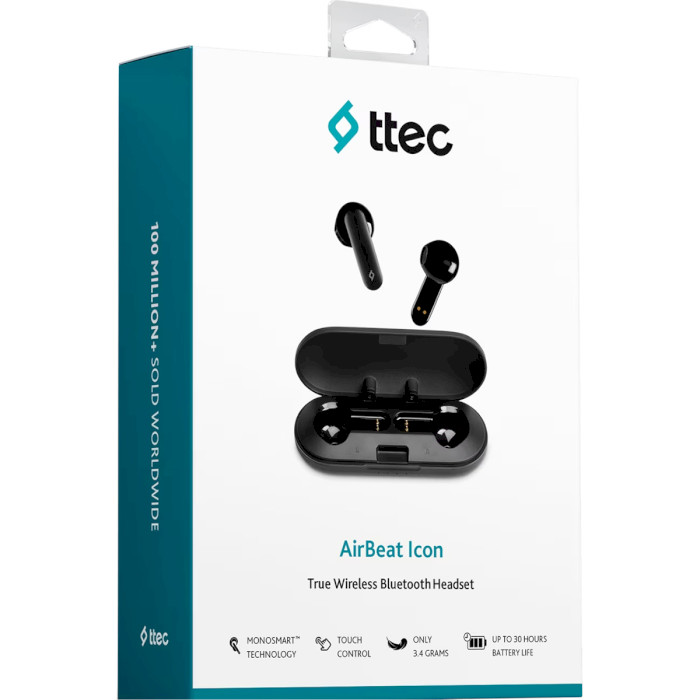 Навушники TTEC AirBeat Icon Black