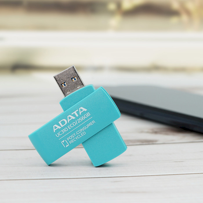 Флэшка ADATA UC310 Eco 64GB USB3.2 Green (UC310E-64G-RGN)