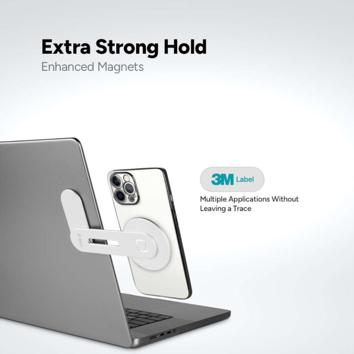Кріплення для смартфона TTEC SecondScreen M MagSafe Compatible Laptop Phone Holder Silver (2TT29G)