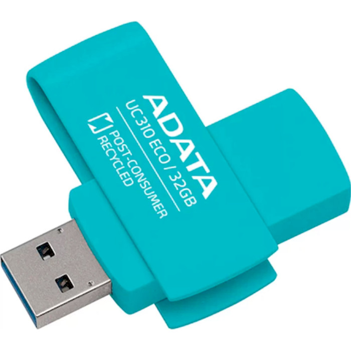 Флэшка ADATA UC310 Eco 32GB USB3.2 Green (UC310E-32G-RGN)