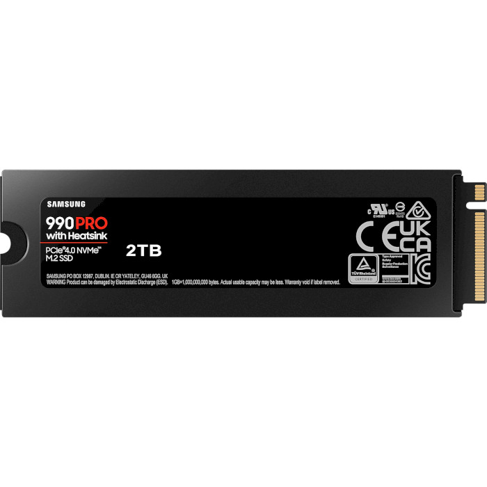 SSD диск SAMSUNG 990 Pro w/heatsink 2TB M.2 NVMe (MZ-V9P2T0GW)