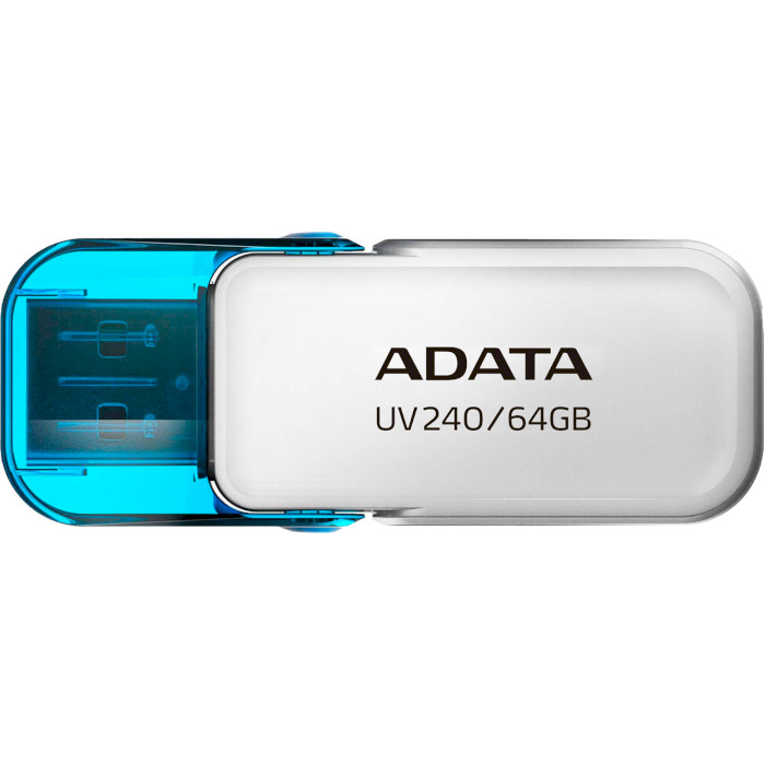 Флешка ADATA UV240 64GB White (AUV240-64G-RWH)
