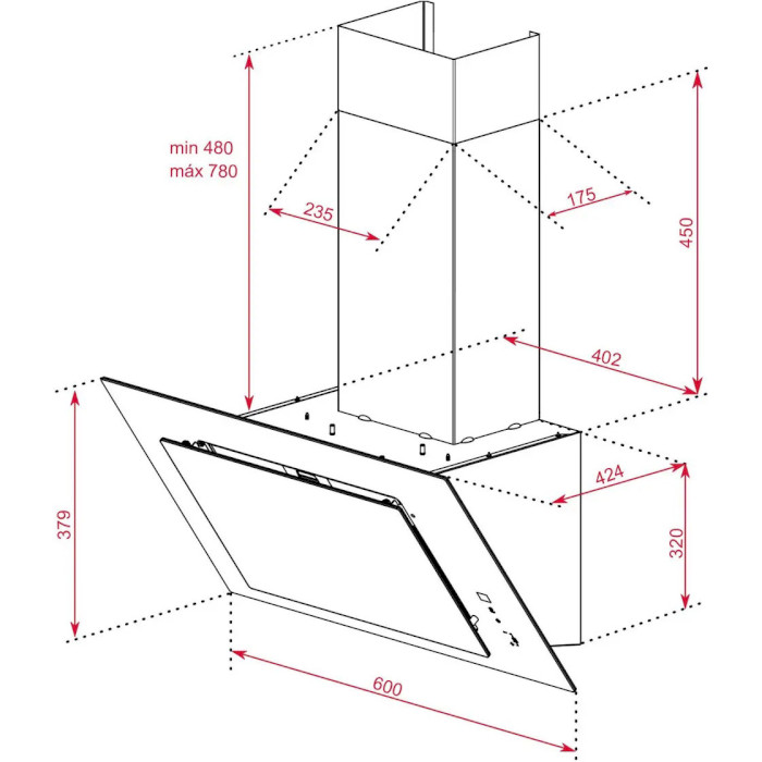 Витяжка TEKA DVT 68660 TBS (112930040)