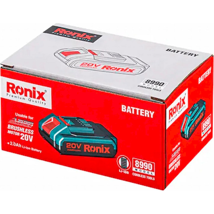 Акумулятор RONIX 20V 2Ah (8990)