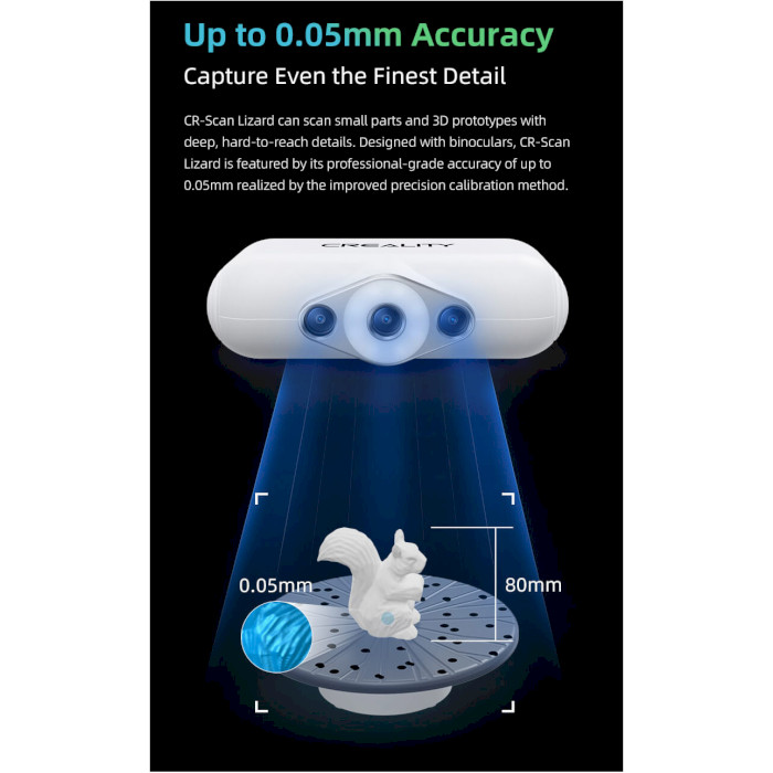 Портативный 3D сканер CREALITY CR-Scan Lizard Premium Kit (4008050028)
